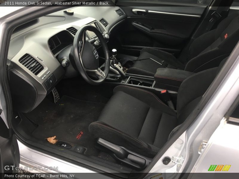 Alabaster Silver Metallic / Black 2011 Honda Civic Si Sedan