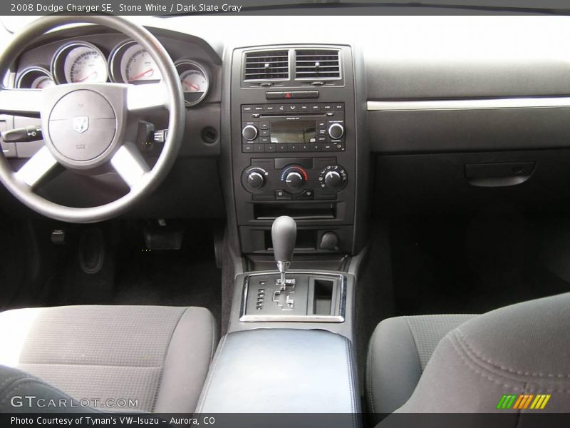 Stone White / Dark Slate Gray 2008 Dodge Charger SE