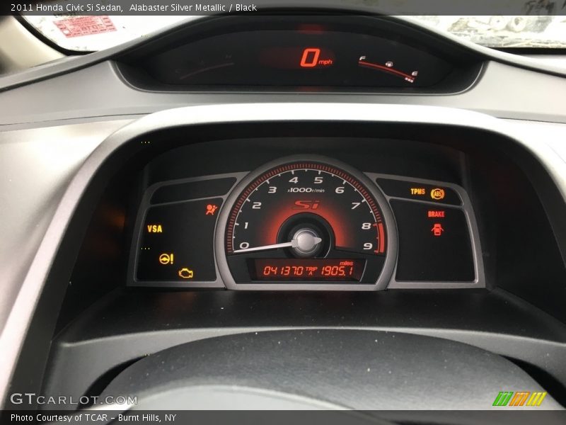 Alabaster Silver Metallic / Black 2011 Honda Civic Si Sedan