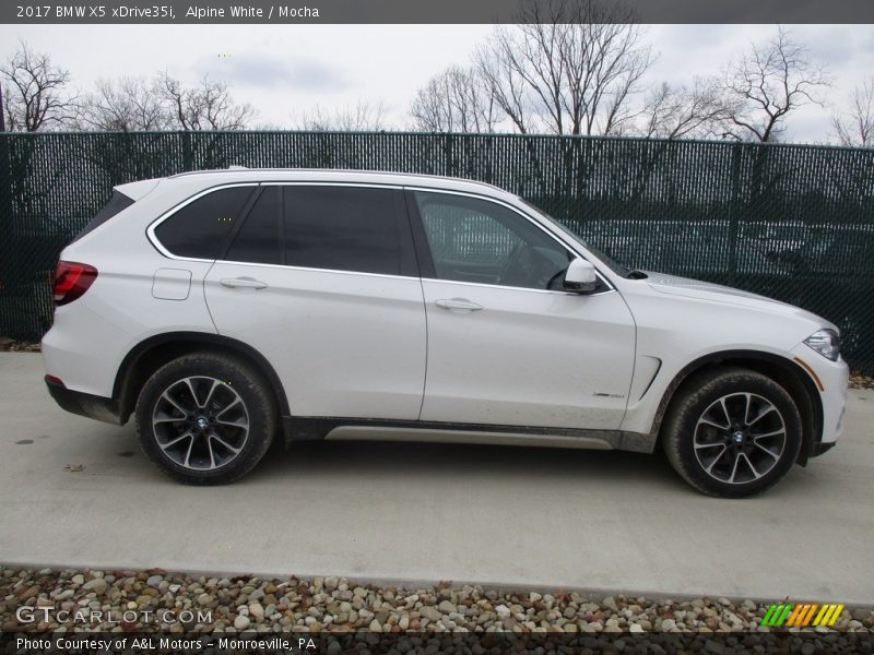 Alpine White / Mocha 2017 BMW X5 xDrive35i