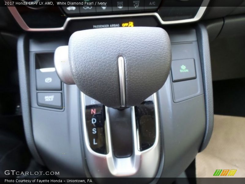 White Diamond Pearl / Ivory 2017 Honda CR-V LX AWD