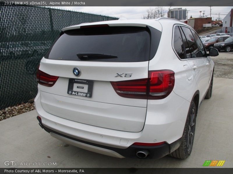 Alpine White / Mocha 2017 BMW X5 xDrive35i