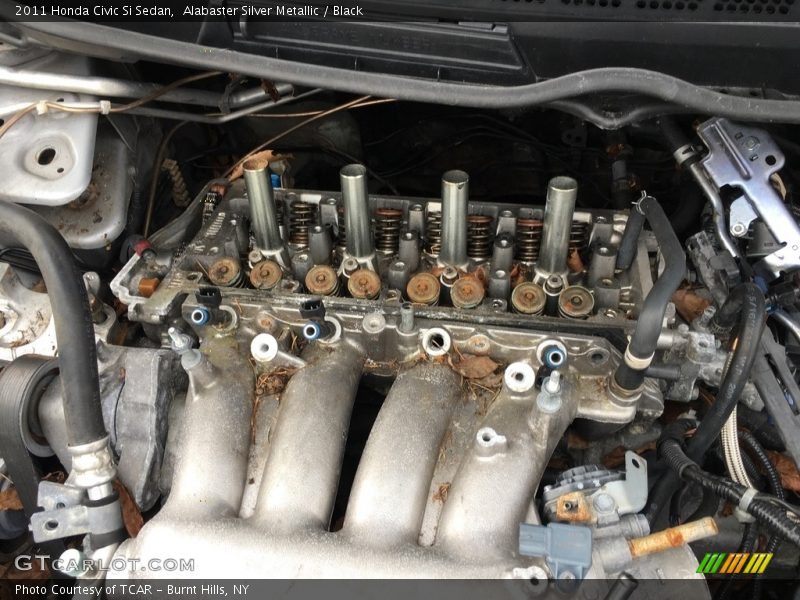 Alabaster Silver Metallic / Black 2011 Honda Civic Si Sedan
