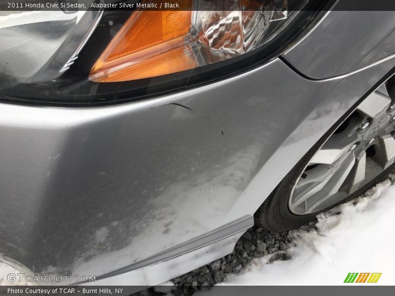 Alabaster Silver Metallic / Black 2011 Honda Civic Si Sedan