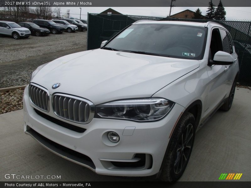Alpine White / Mocha 2017 BMW X5 xDrive35i