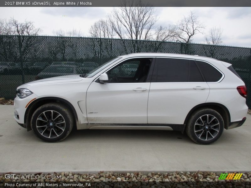 Alpine White / Mocha 2017 BMW X5 xDrive35i