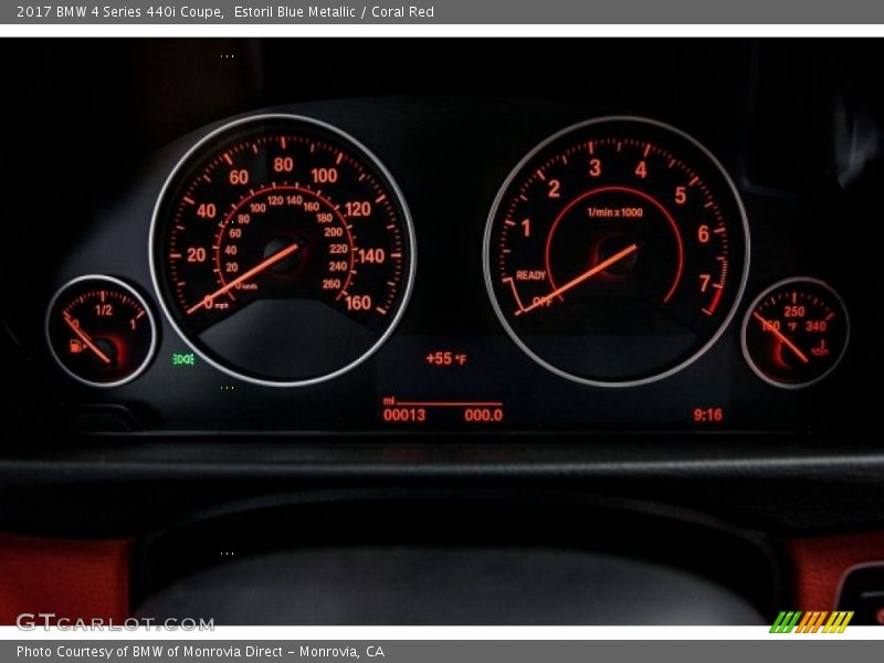  2017 4 Series 440i Coupe 440i Coupe Gauges