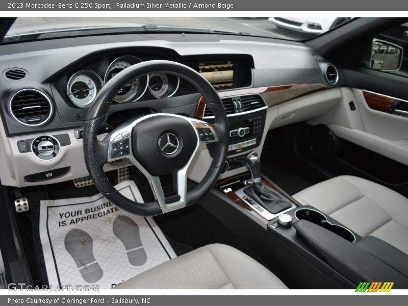 Palladium Silver Metallic / Almond Beige 2013 Mercedes-Benz C 250 Sport