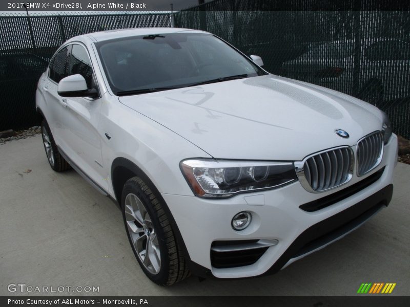 Alpine White / Black 2017 BMW X4 xDrive28i