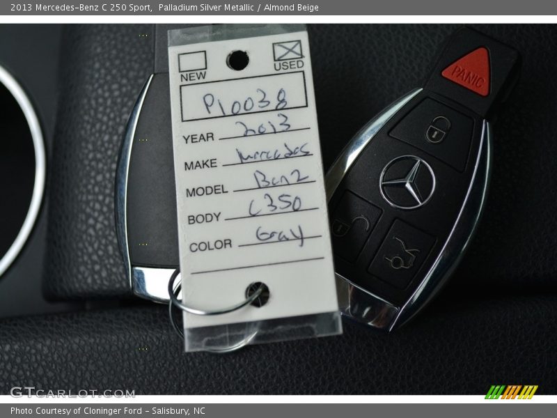 Palladium Silver Metallic / Almond Beige 2013 Mercedes-Benz C 250 Sport