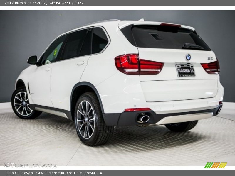 Alpine White / Black 2017 BMW X5 sDrive35i