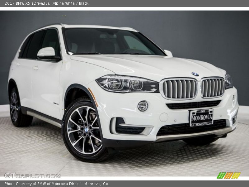 Alpine White / Black 2017 BMW X5 sDrive35i