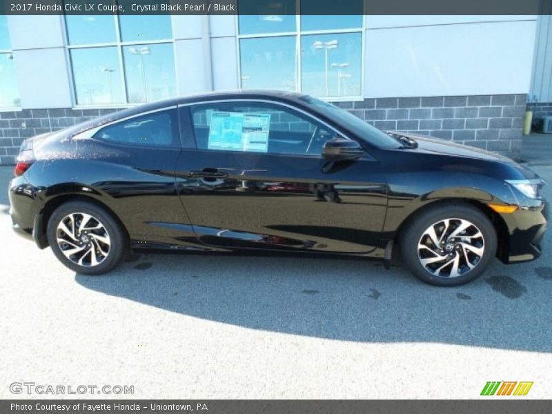 Crystal Black Pearl / Black 2017 Honda Civic LX Coupe