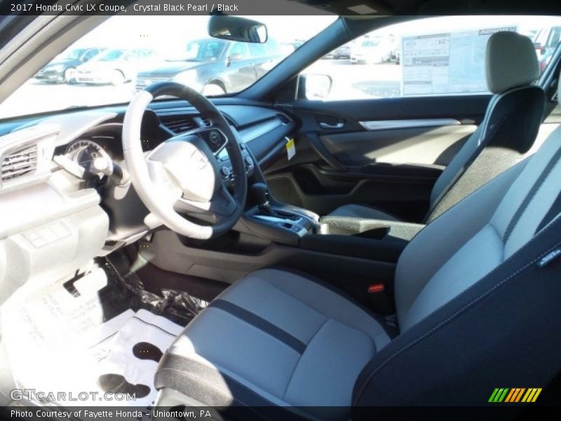 Crystal Black Pearl / Black 2017 Honda Civic LX Coupe