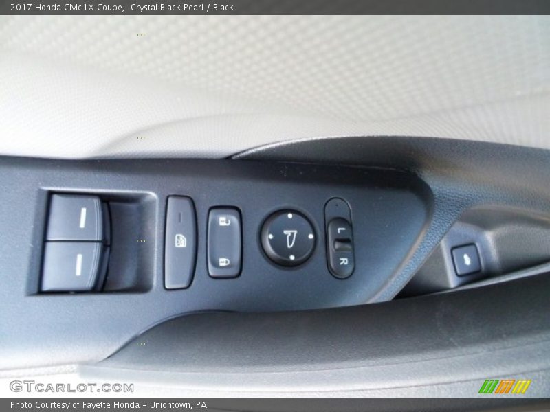 Crystal Black Pearl / Black 2017 Honda Civic LX Coupe