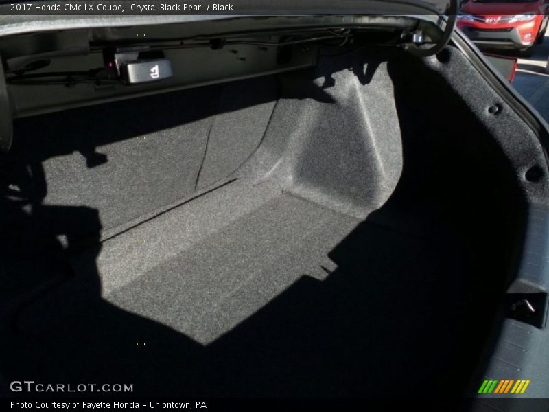 Crystal Black Pearl / Black 2017 Honda Civic LX Coupe