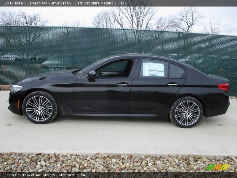  2017 5 Series 540i xDrive Sedan Black Sapphire Metallic