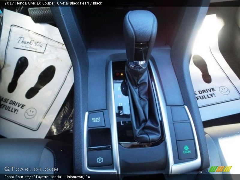 Crystal Black Pearl / Black 2017 Honda Civic LX Coupe