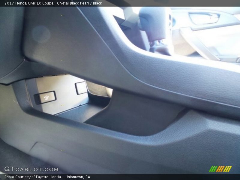 Crystal Black Pearl / Black 2017 Honda Civic LX Coupe