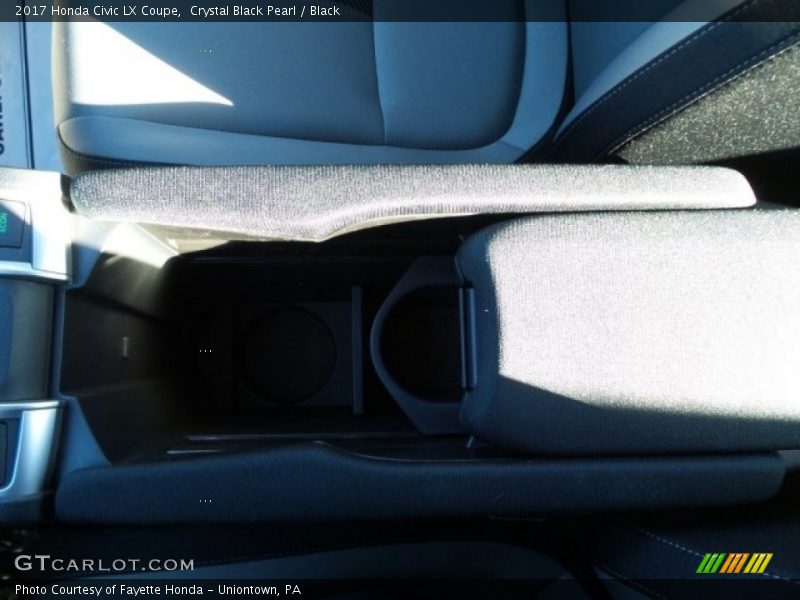Crystal Black Pearl / Black 2017 Honda Civic LX Coupe