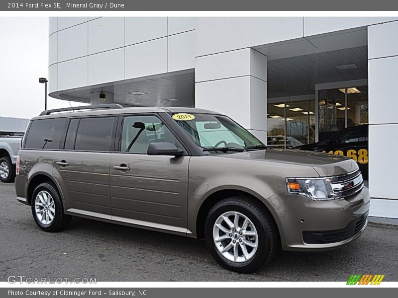 Mineral Gray / Dune 2014 Ford Flex SE
