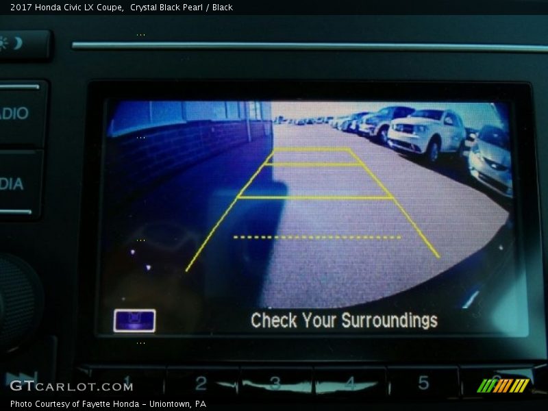 Crystal Black Pearl / Black 2017 Honda Civic LX Coupe