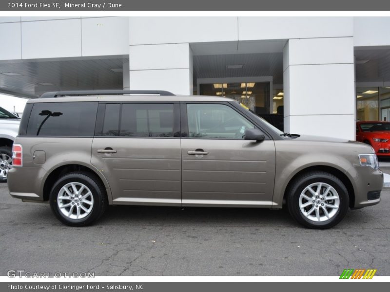 Mineral Gray / Dune 2014 Ford Flex SE