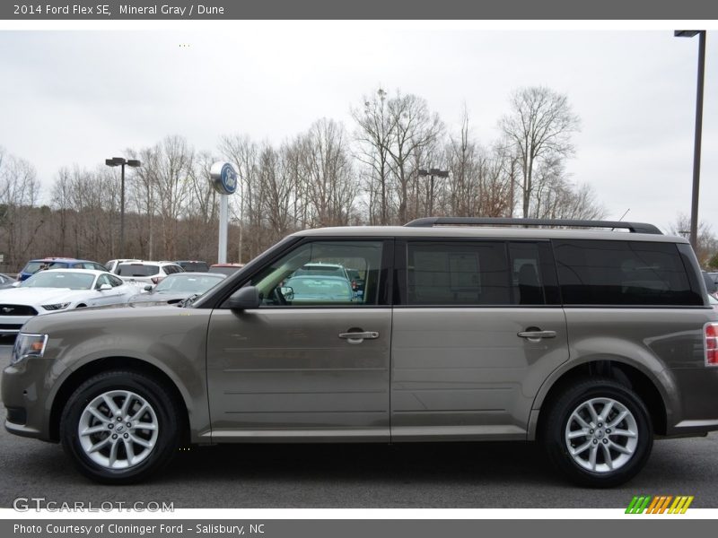 Mineral Gray / Dune 2014 Ford Flex SE