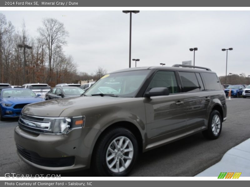 Mineral Gray / Dune 2014 Ford Flex SE