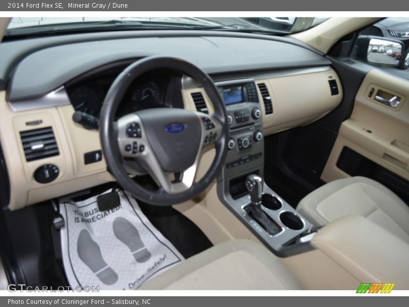 Mineral Gray / Dune 2014 Ford Flex SE