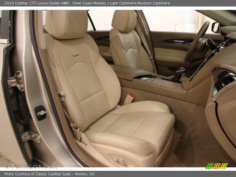 Silver Coast Metallic / Light Cashmere/Medium Cashmere 2014 Cadillac CTS Luxury Sedan AWD
