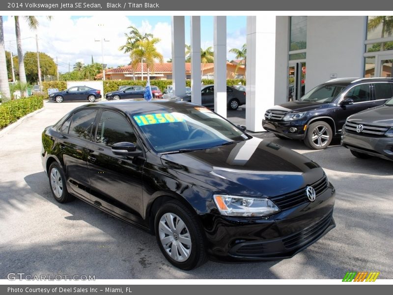 Black / Titan Black 2014 Volkswagen Jetta SE Sedan