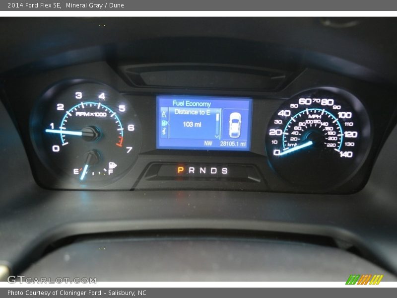 Mineral Gray / Dune 2014 Ford Flex SE