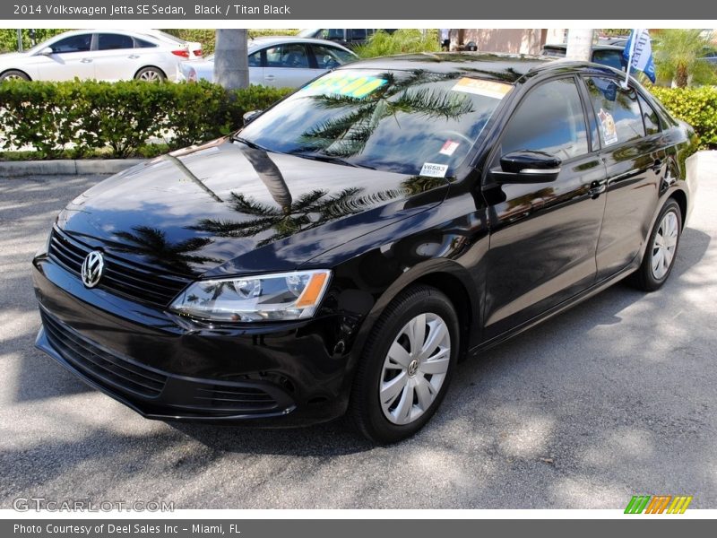 Black / Titan Black 2014 Volkswagen Jetta SE Sedan