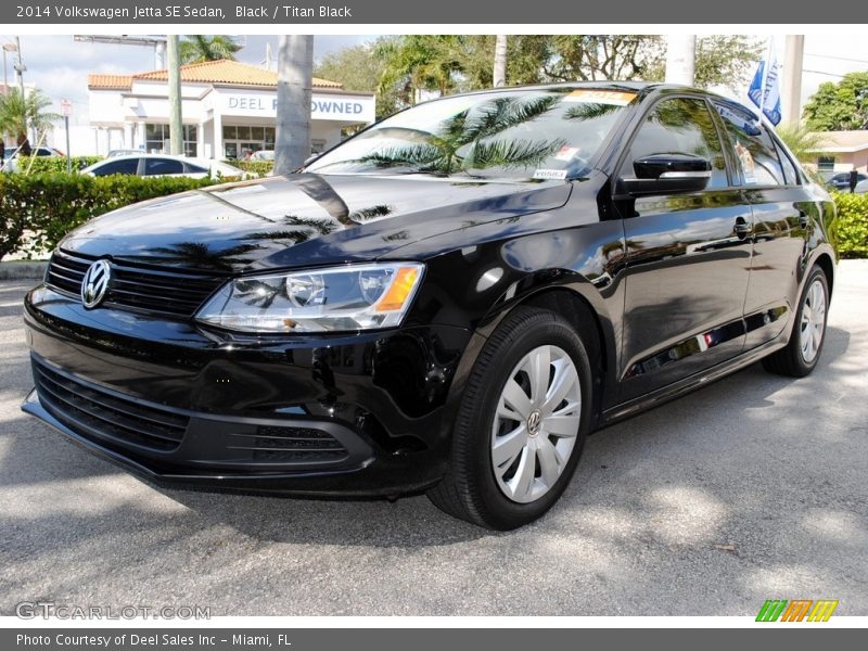 Black / Titan Black 2014 Volkswagen Jetta SE Sedan