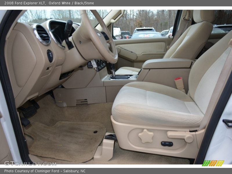 Oxford White / Black/Stone 2008 Ford Explorer XLT