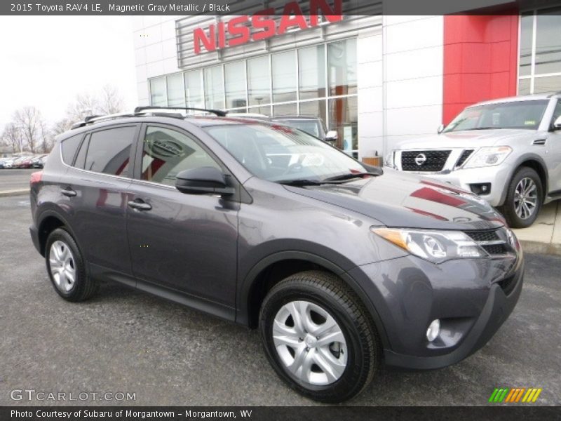 Magnetic Gray Metallic / Black 2015 Toyota RAV4 LE