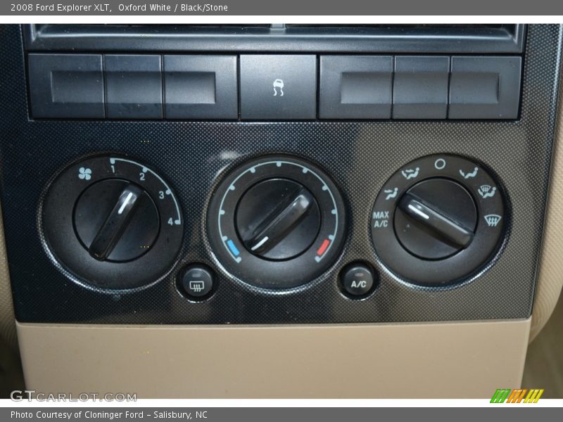 Oxford White / Black/Stone 2008 Ford Explorer XLT