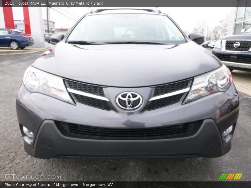 Magnetic Gray Metallic / Black 2015 Toyota RAV4 LE