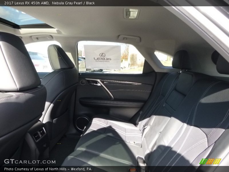 Nebula Gray Pearl / Black 2017 Lexus RX 450h AWD