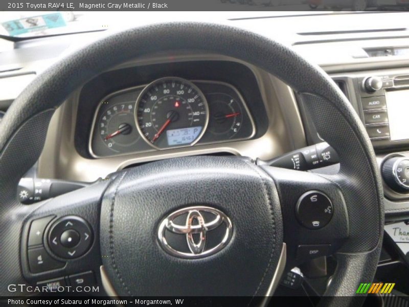 Magnetic Gray Metallic / Black 2015 Toyota RAV4 LE