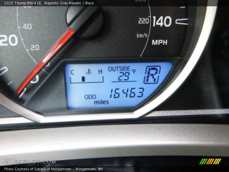 Magnetic Gray Metallic / Black 2015 Toyota RAV4 LE