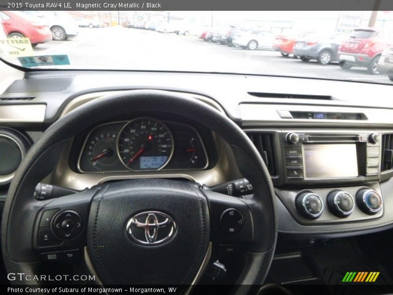 Magnetic Gray Metallic / Black 2015 Toyota RAV4 LE