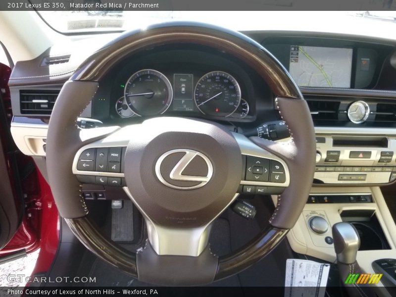Matador Red Mica / Parchment 2017 Lexus ES 350