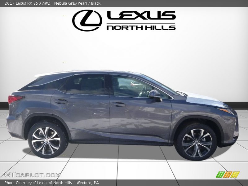 Nebula Gray Pearl / Black 2017 Lexus RX 350 AWD