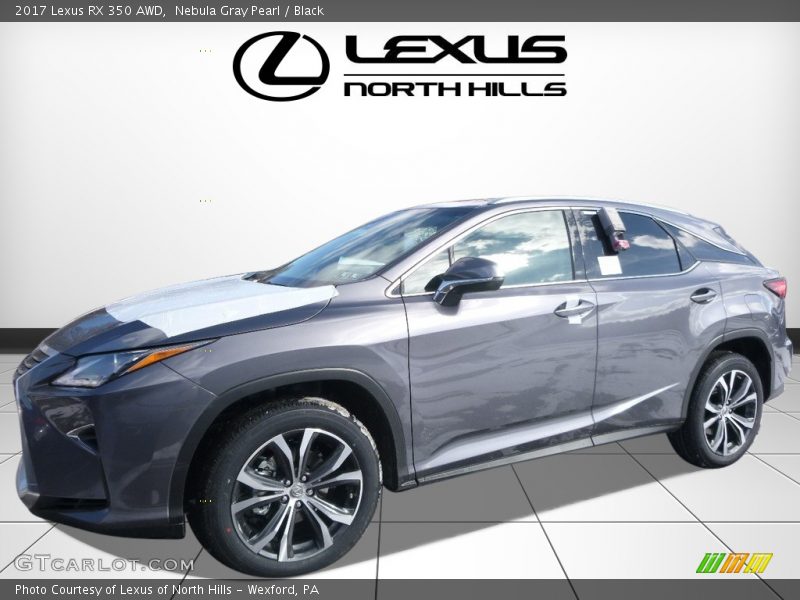 Nebula Gray Pearl / Black 2017 Lexus RX 350 AWD