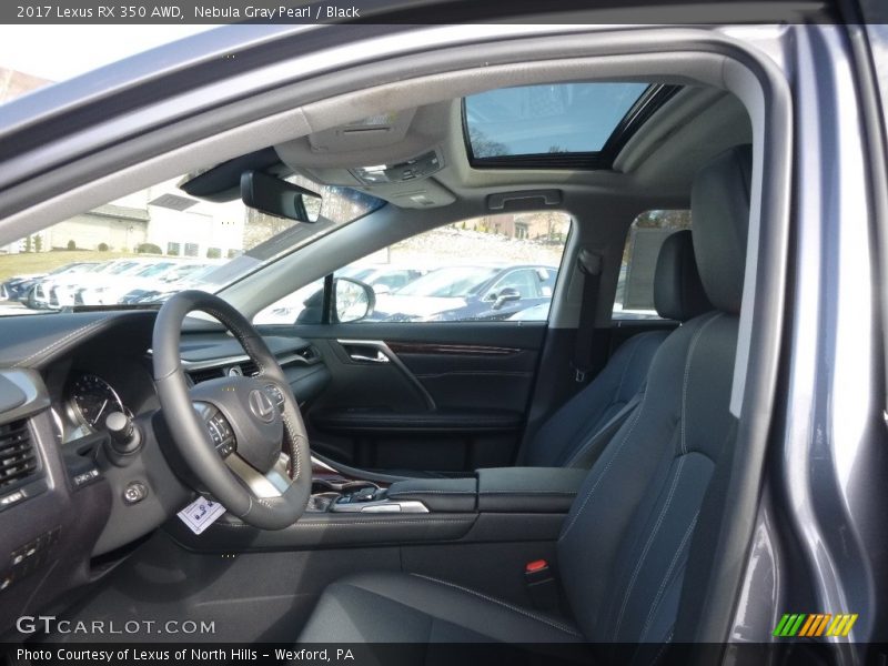 Nebula Gray Pearl / Black 2017 Lexus RX 350 AWD