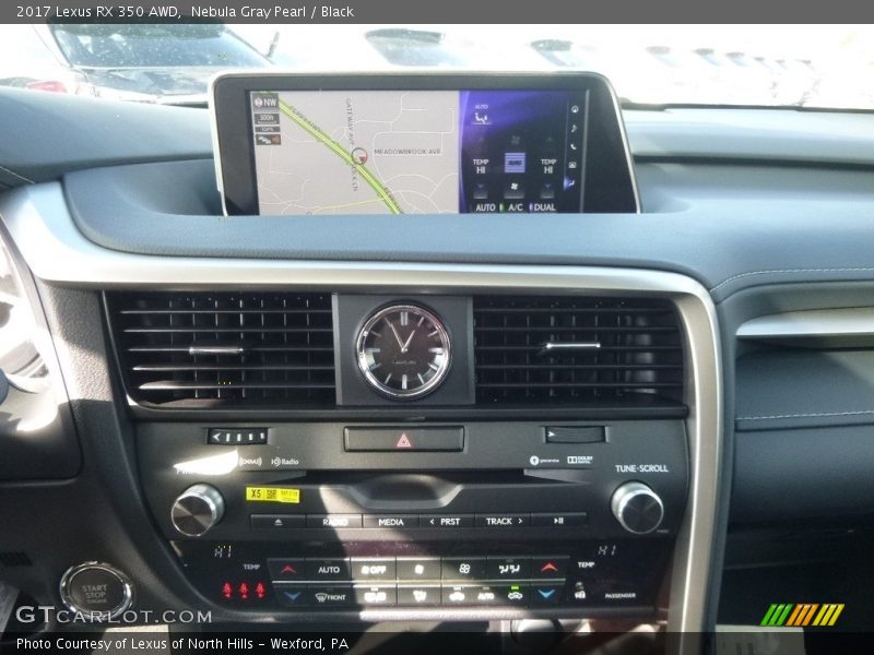 Nebula Gray Pearl / Black 2017 Lexus RX 350 AWD