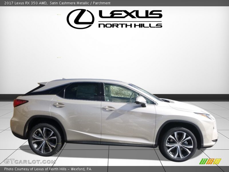 Satin Cashmere Metallic / Parchment 2017 Lexus RX 350 AWD