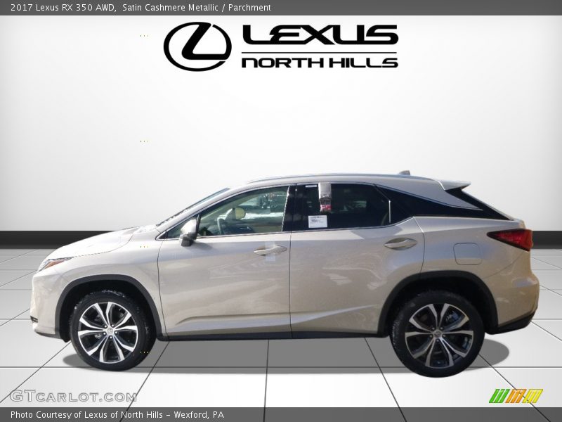 Satin Cashmere Metallic / Parchment 2017 Lexus RX 350 AWD